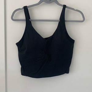 Black Longline Sports Bra